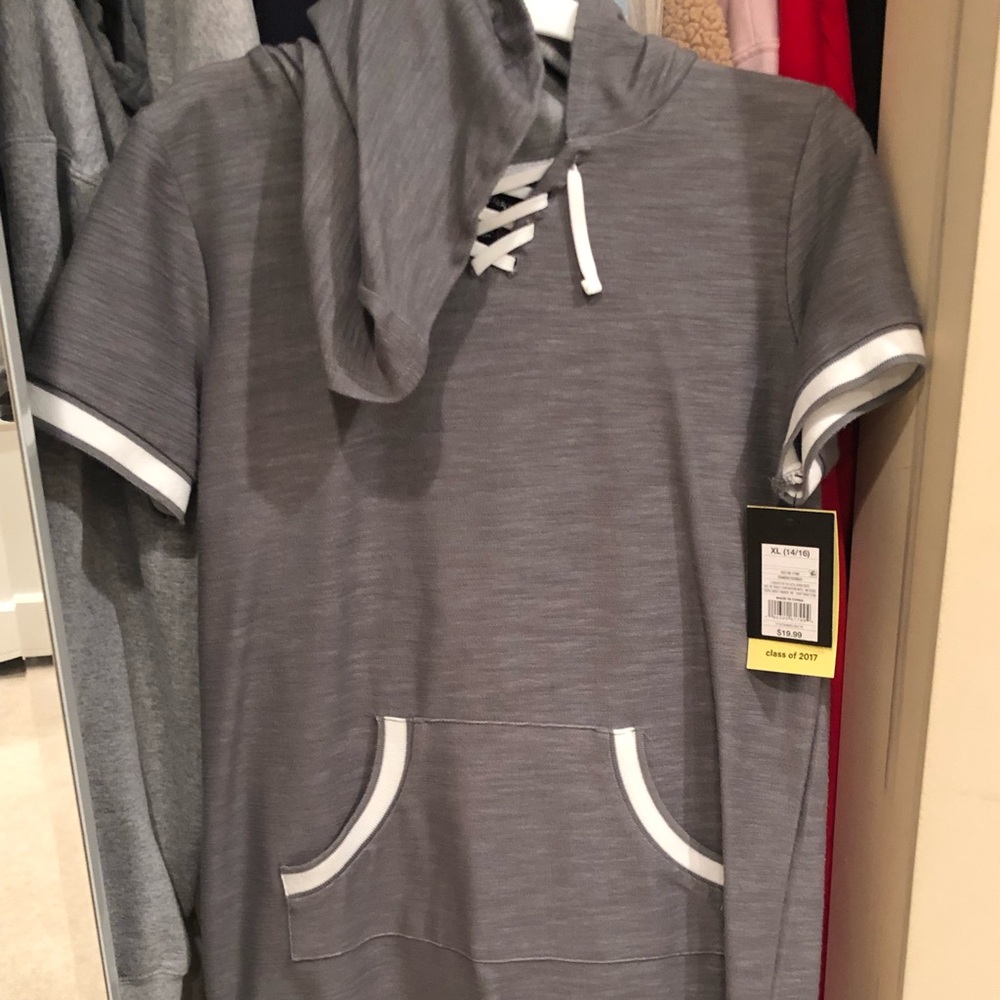 brand new t shirt dress with hood